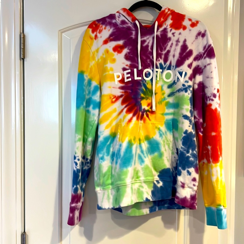 Peloton spiritual gangster tie-dye hoodie size large